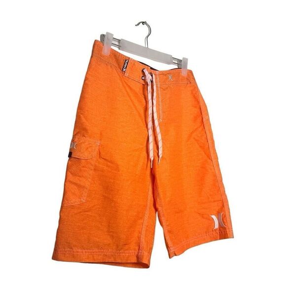 Hurley x Buckle Drawstring Surf Swim Board Shorts Orange Size 28 - Picture 2 of 6